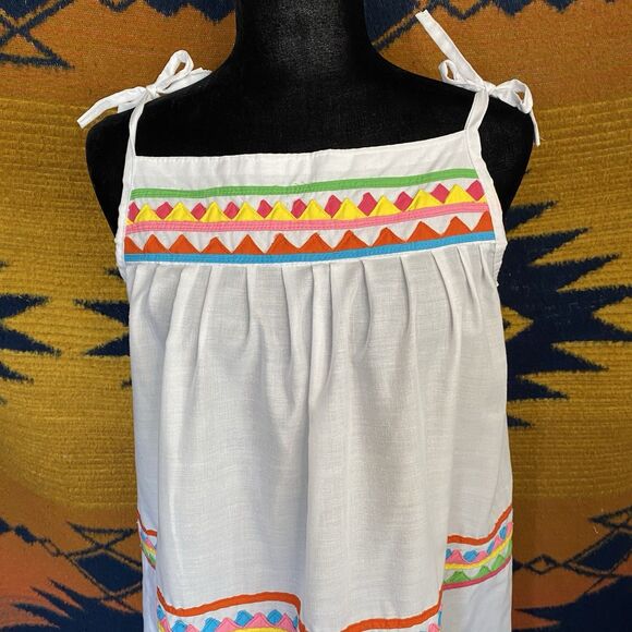 Y2K Handmade Spring Summer Boho Hippie Dress. Midi. OOAK. Excellent Shape. S/M - Picture 2 of 15